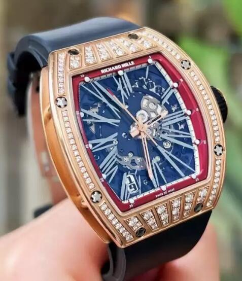 Review Richard Mille RM 023 Rose Gold Diamond Medium Replica Watch